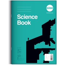 Rhino Science Exercise Book - 8mm Ruled with Margin Plus 2:10:20 Graph