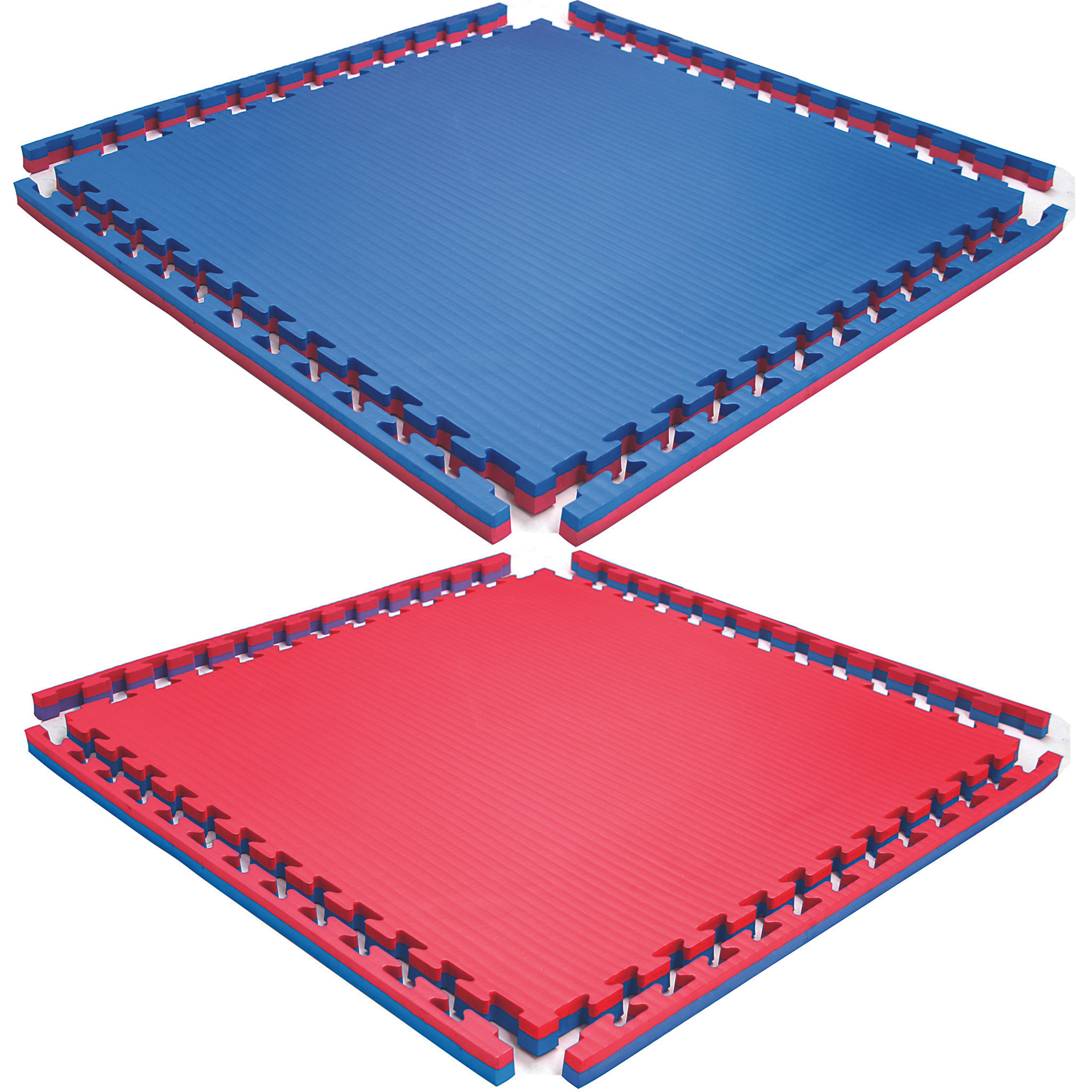 Beemat Reversible Tatami Jigsaw Mat - Blue/Red - 1m x 1m x 40mm
