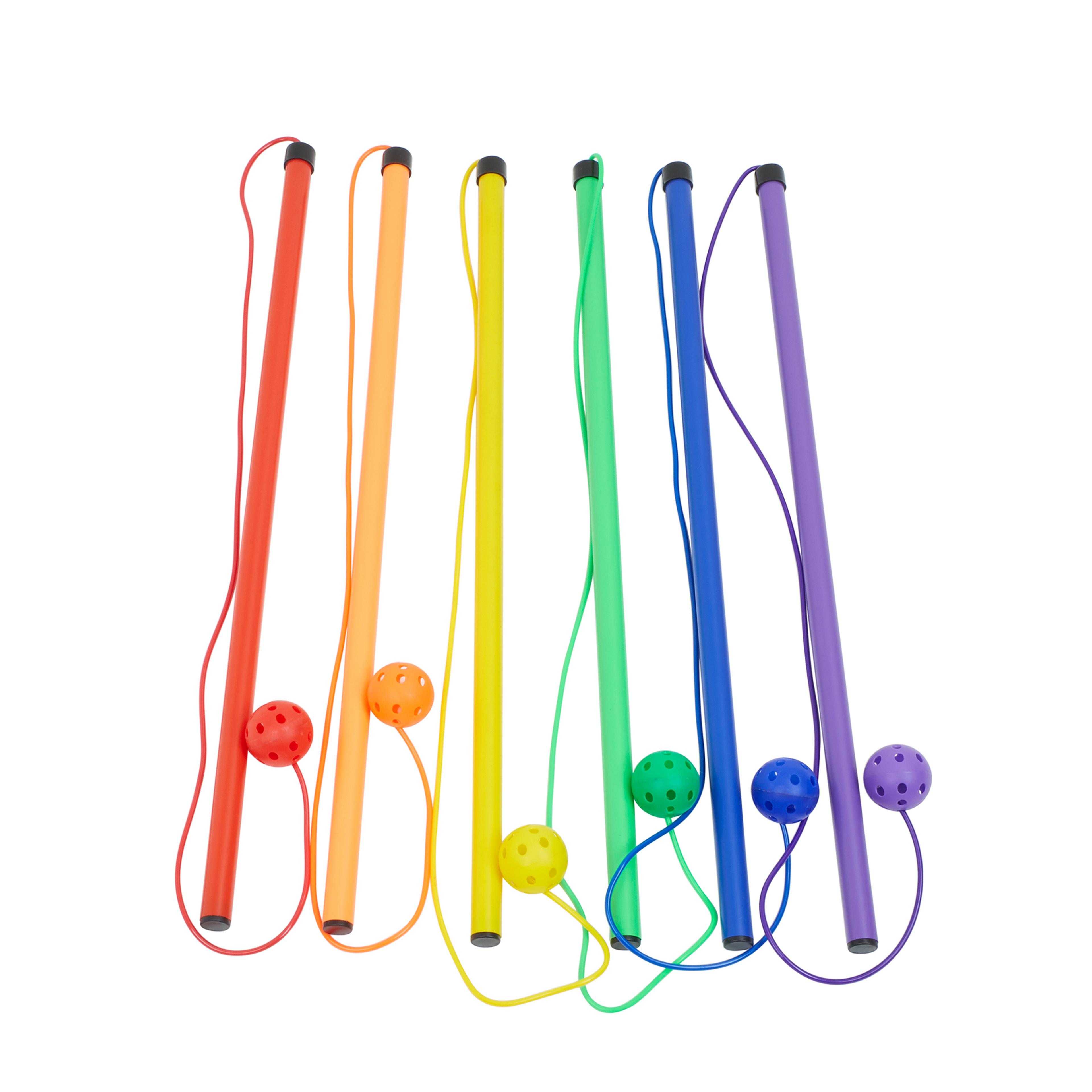 Findel Everyday Jump Batons - Assorted - 4ft - Pack of 6
