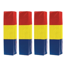 Centurion Rugby Post Pad - Red/Yellow/Blue - 4in - Pack of 4