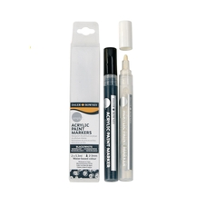 DALER-ROWNEY Simply Acrylic Paint Markers - Black/White - Pack of 2
