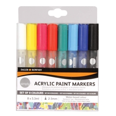 Daler Rowney Simply Acrylic Paint Markers - Assorted