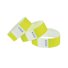 Tyvek Wrist Bands - Yellow - Pack of 1000