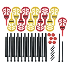 Sofcross-4 Lacrosse Set - Red/Yellow
