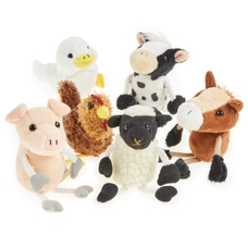Farm Animal Finger Puppets - Pack of 6