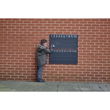 Outdoor/Indoor Lined Number Chalkboard from Hope Education