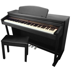 Digital Piano with Bench - Black