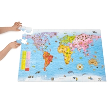 World Map Puzzle and Poster