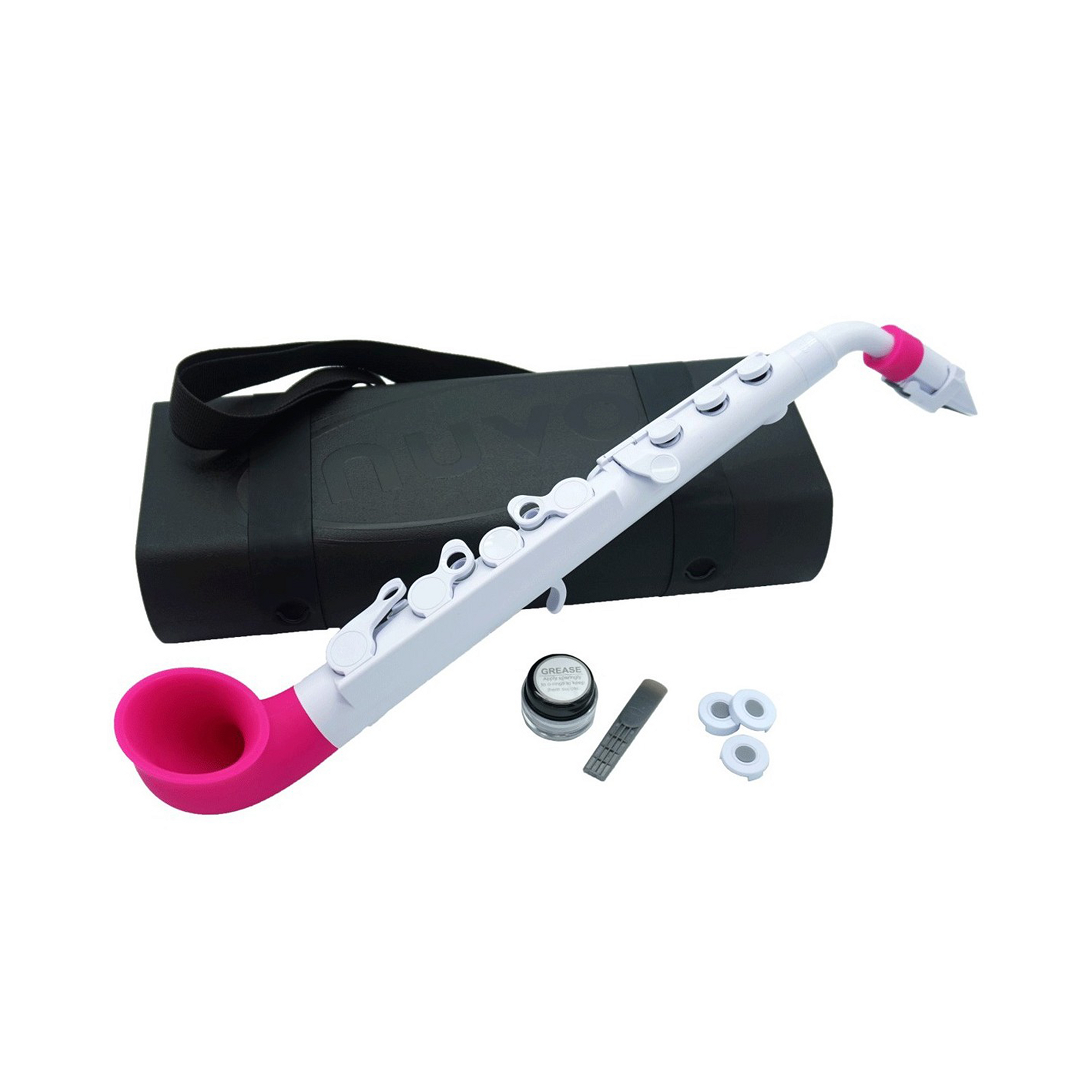 Nuvo Jsax In White With Pink Trim