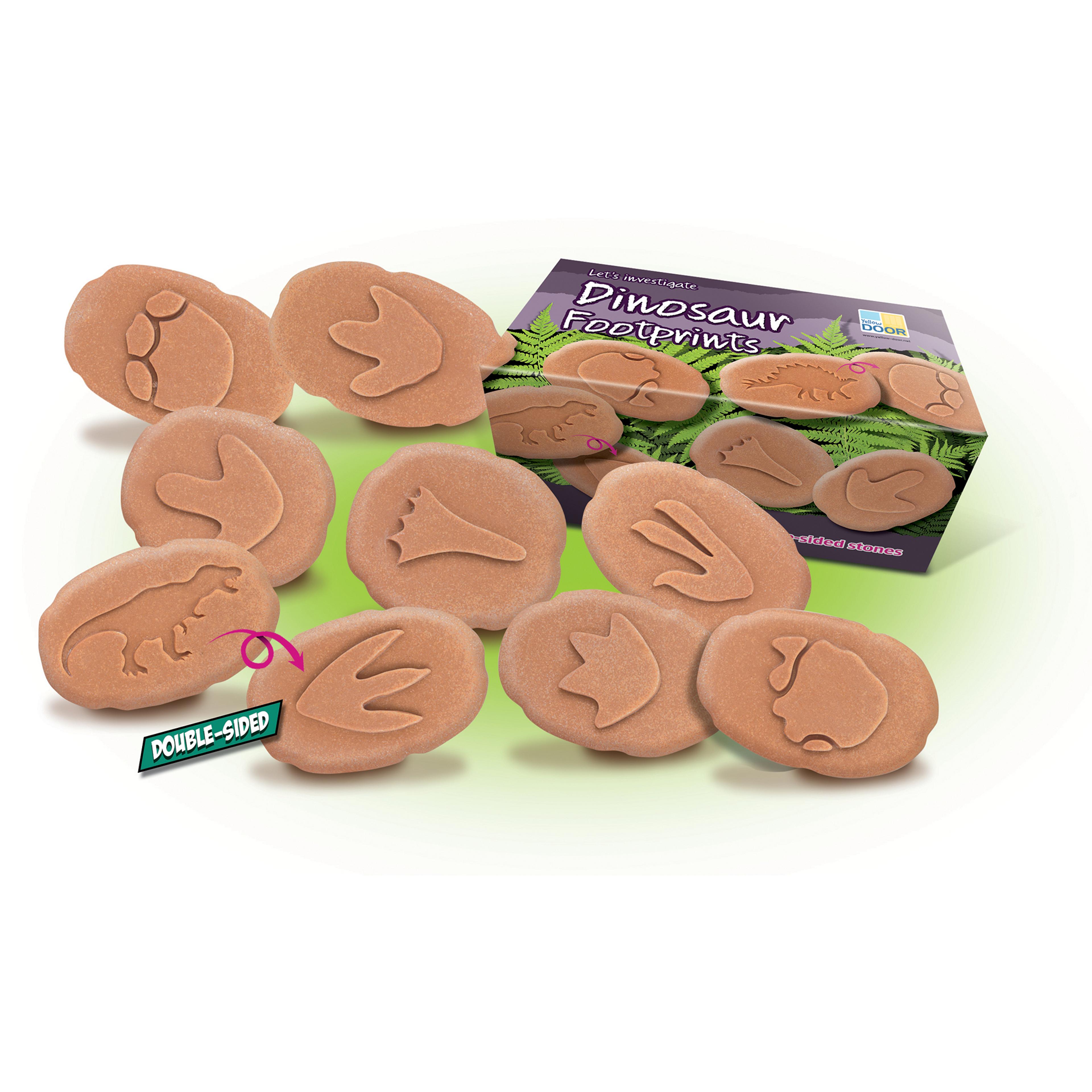 Yellow DOOR Let’s Investigate Dinosaur Footprints - Set of 8
