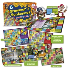 SMART KIDS 6 Grammar and Sentences Board Games