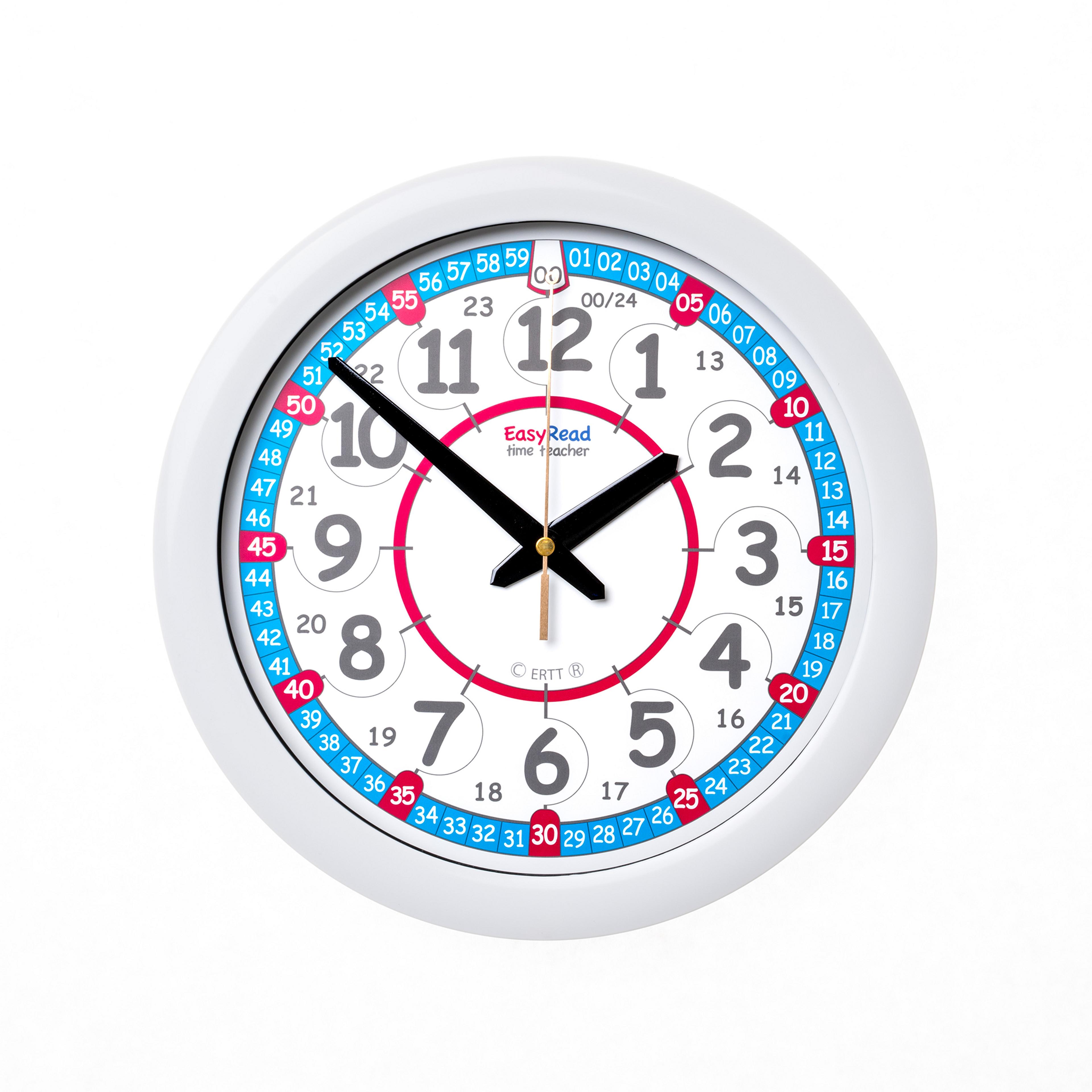 ertt EasyRead 24-Hour Wall Clock