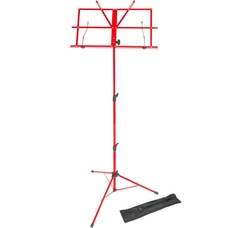 Foldaway Adjustable Music Stand - Red