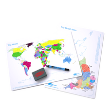 Show-me UK/World Boards - A3 - Pack of 5 