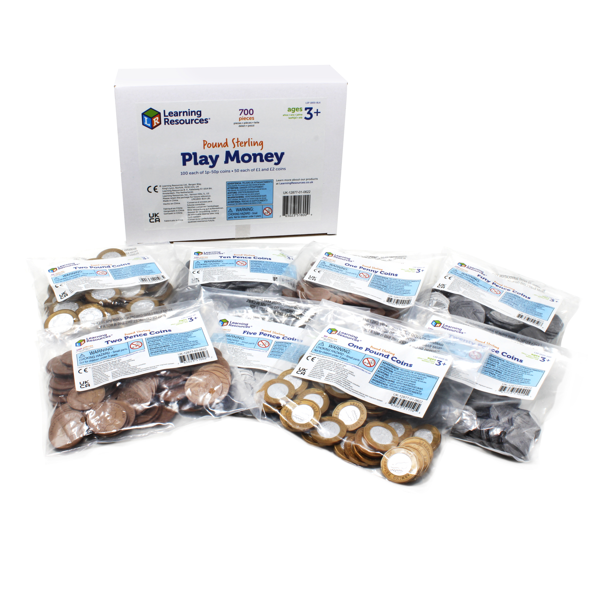 Plastic play coins shop