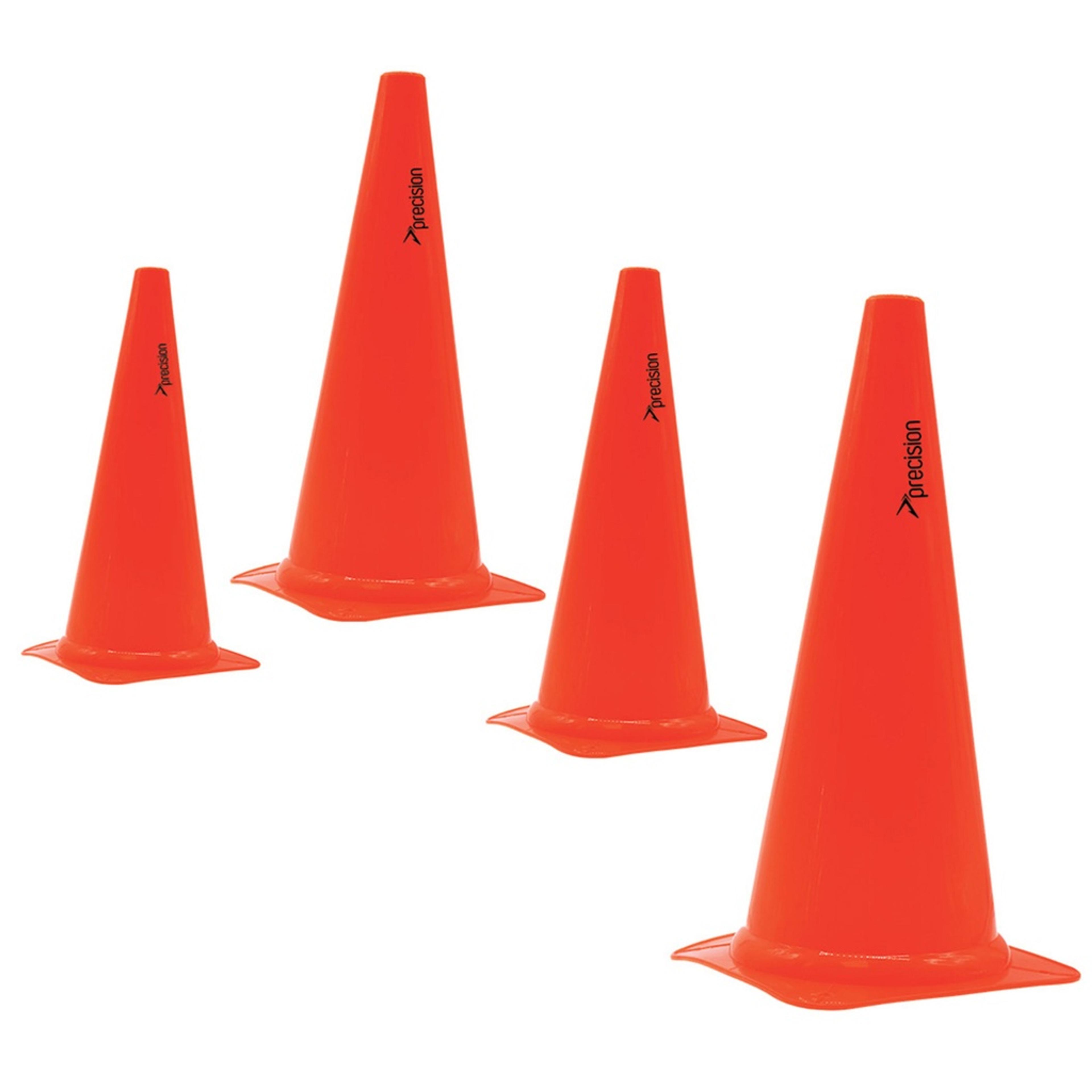 Precision Traffic Cones - Orange - Pack of 4