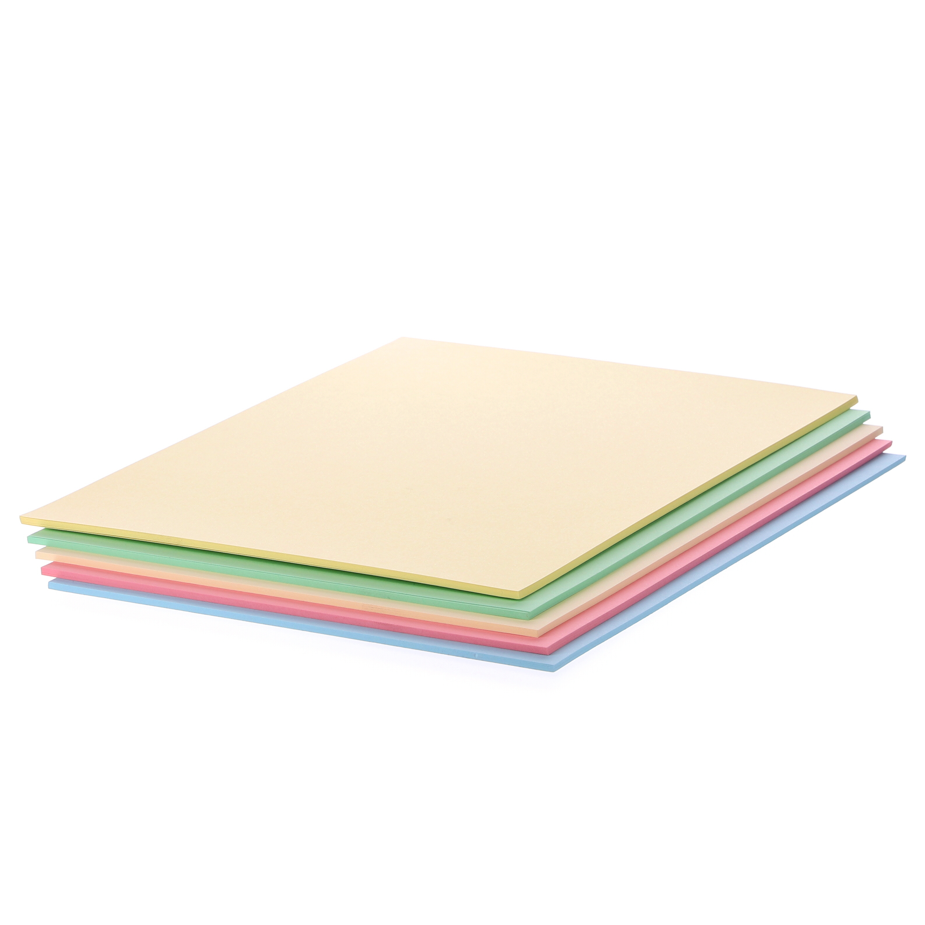 HE1672617 - Rothmill Coloured Card (280 Micron) - A4 - Assorted Pastel -  Pack of 50