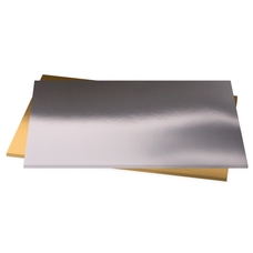 Foil Mirror Card - A5 - Gold & Silver - Pack of 50