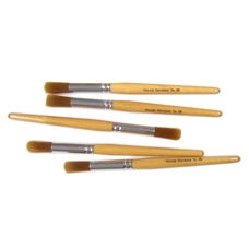 Golden Nylon Paint Brush - Size 18 - Pack of 10