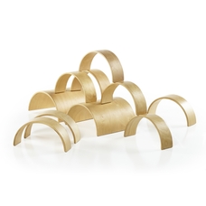 Guidecraft Wooden Arches and Tunnels - Set of 10