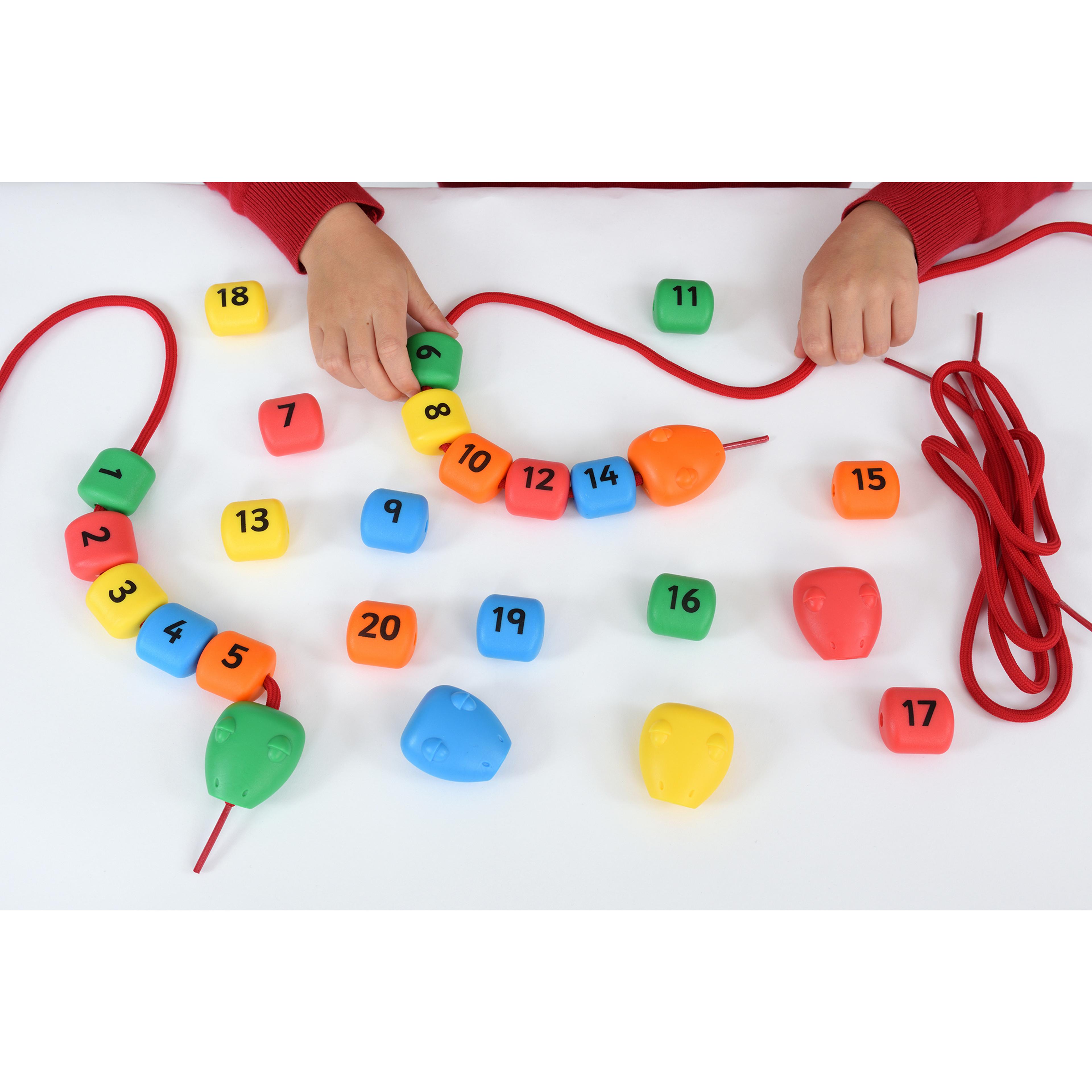 educational advantage Lacing Number Snakes - 1-20