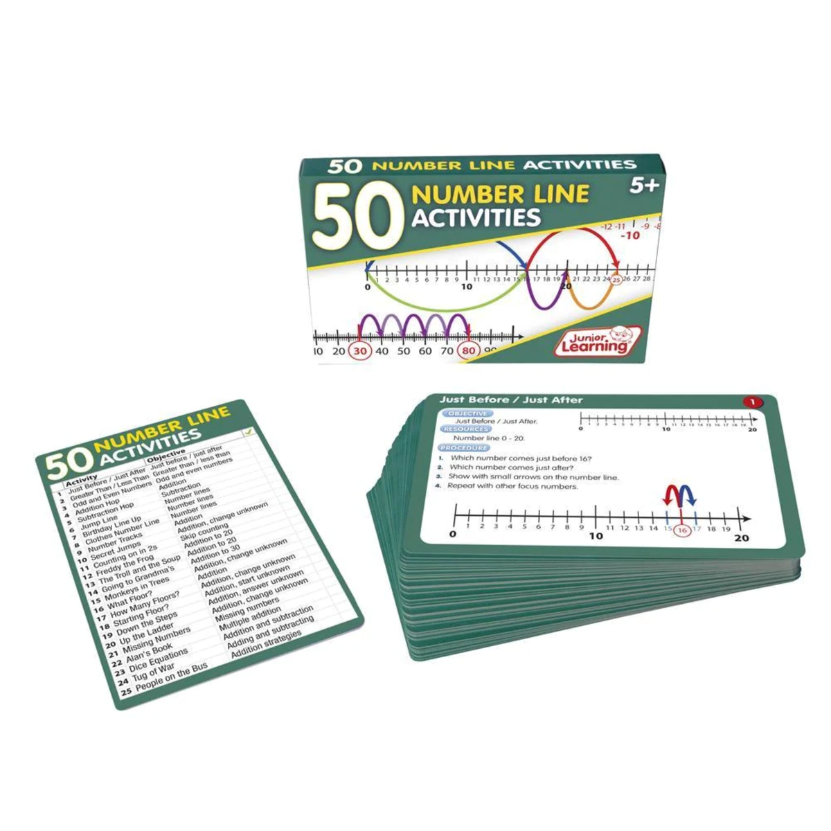 Junior Learning 50 Number Line Activities | HC1673898 | Findel ...
