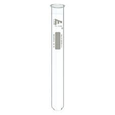 Lab Glass Test Tubes, with Rim: 16mm x 125mm - Pack of 100