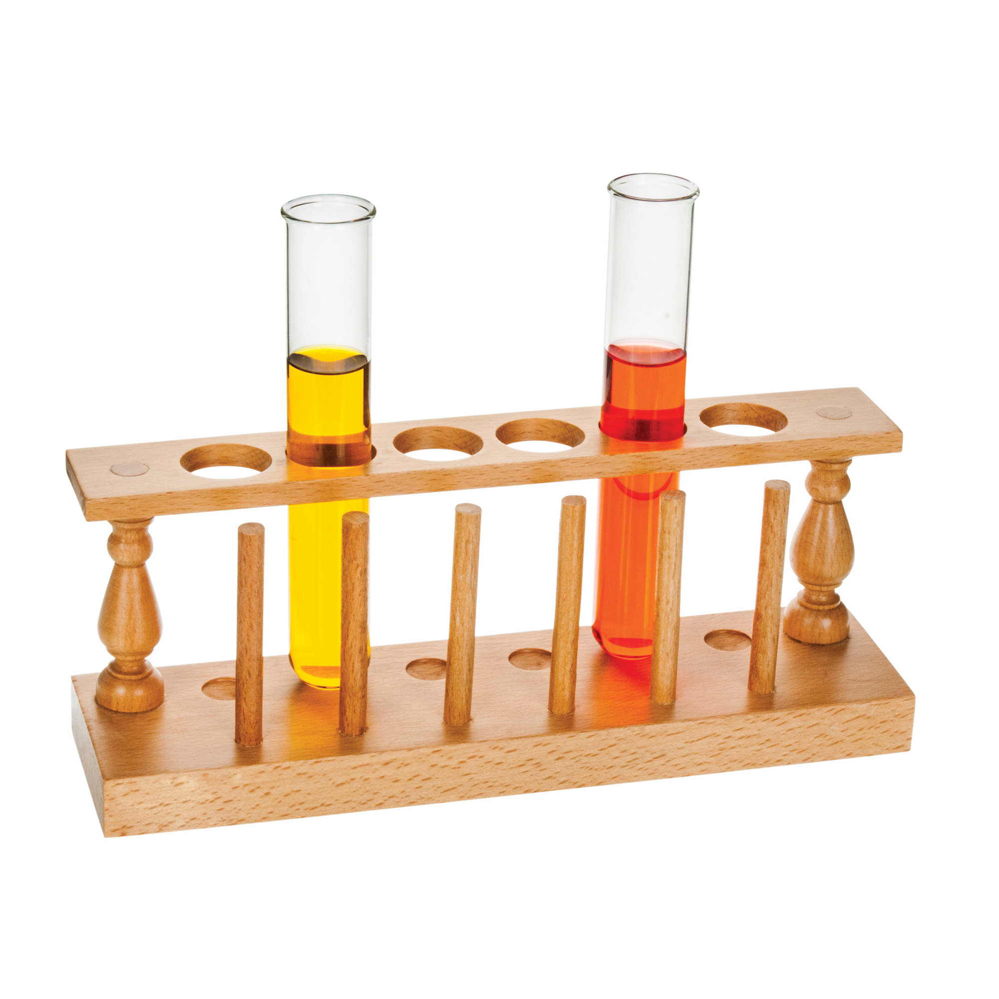 Test Tube Rack Hardwood With 6 Holes