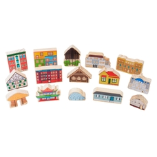 The Freckled Frog Wooden Homes Around the World - Pack of 15