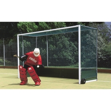 Harrod Sport Premier Hockey Goal - Regulation Backboard - White - Pair
