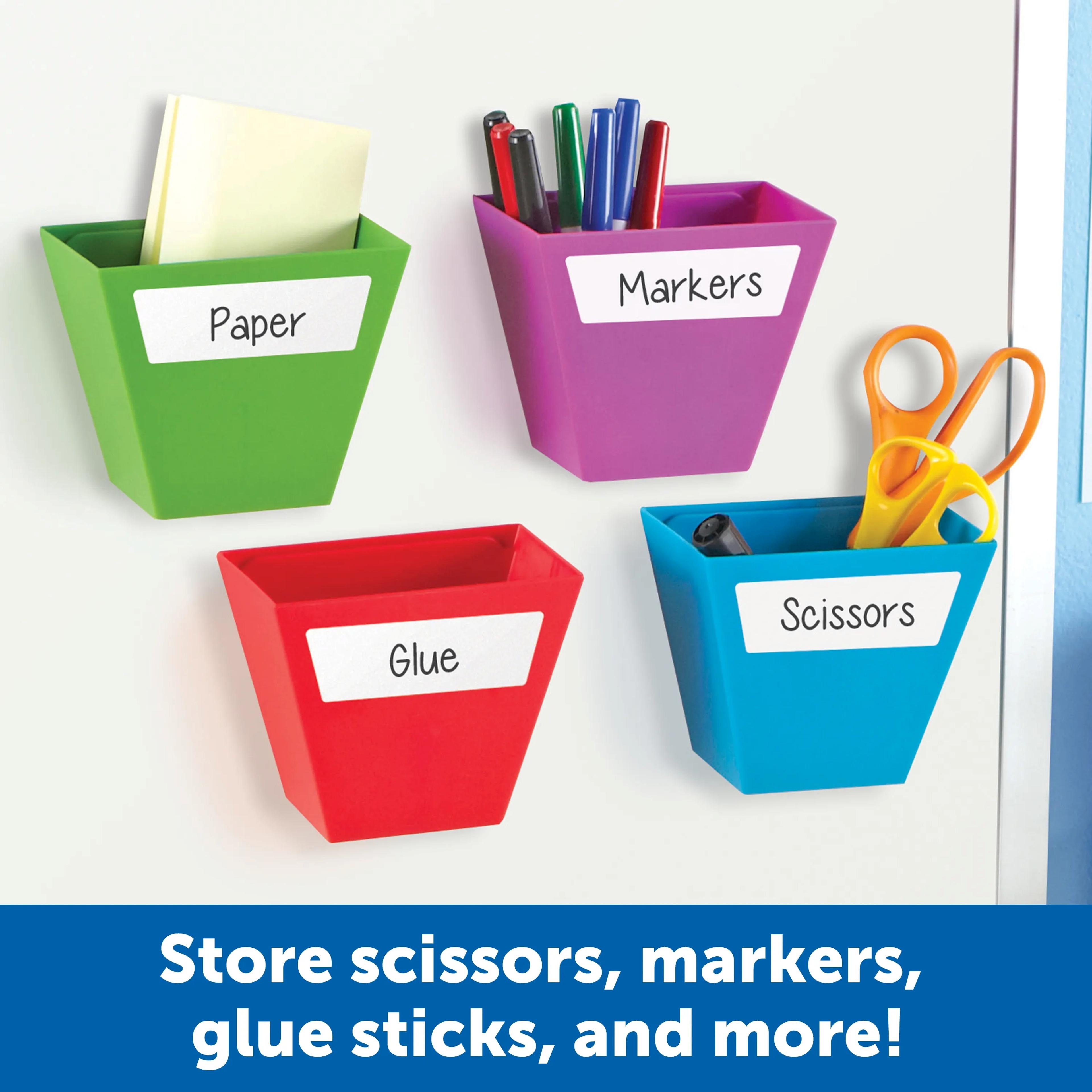 Create-a-Space Magnetic Storage Pots - Pack of 4