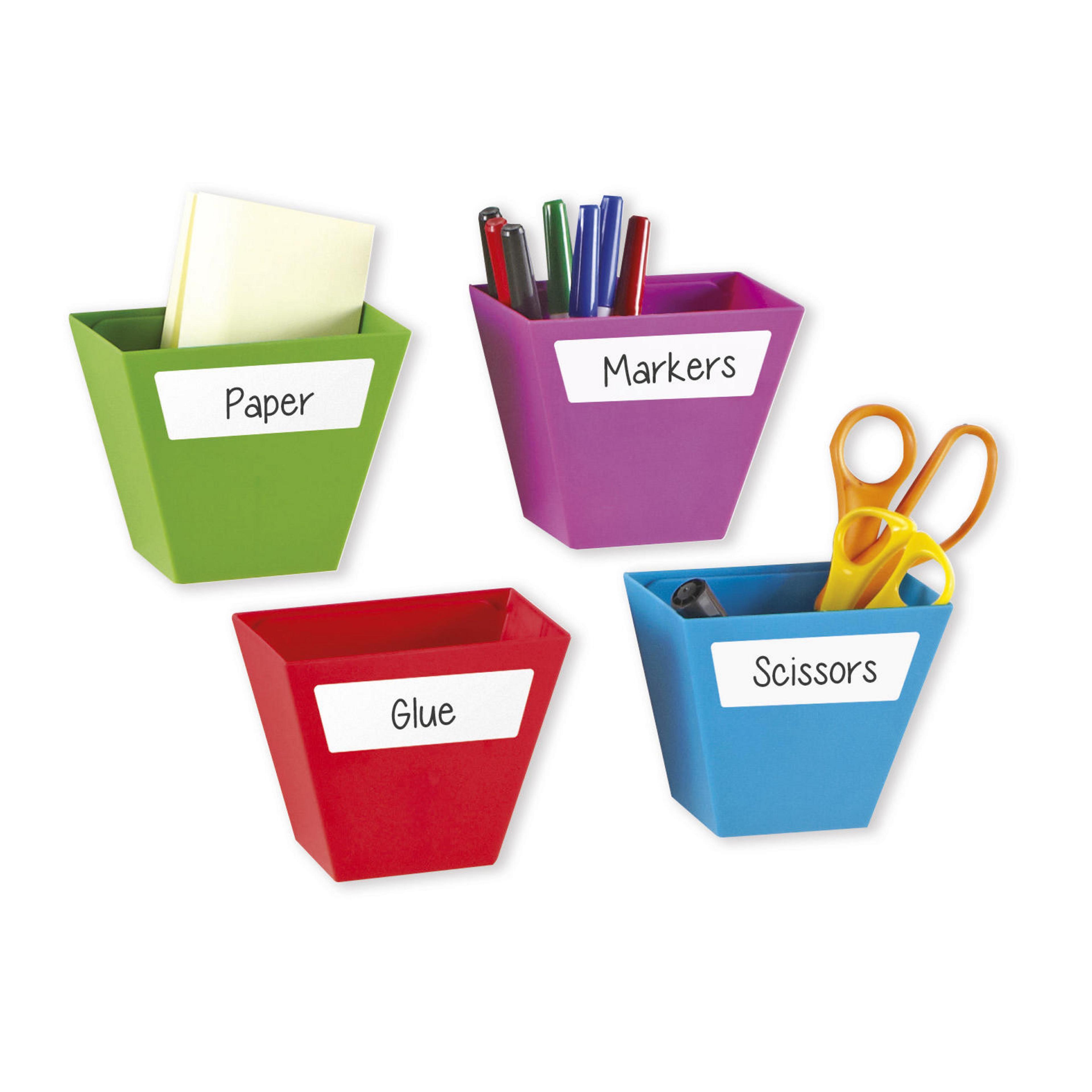 Create-a-Space Magnetic Storage Pots - Pack of 4