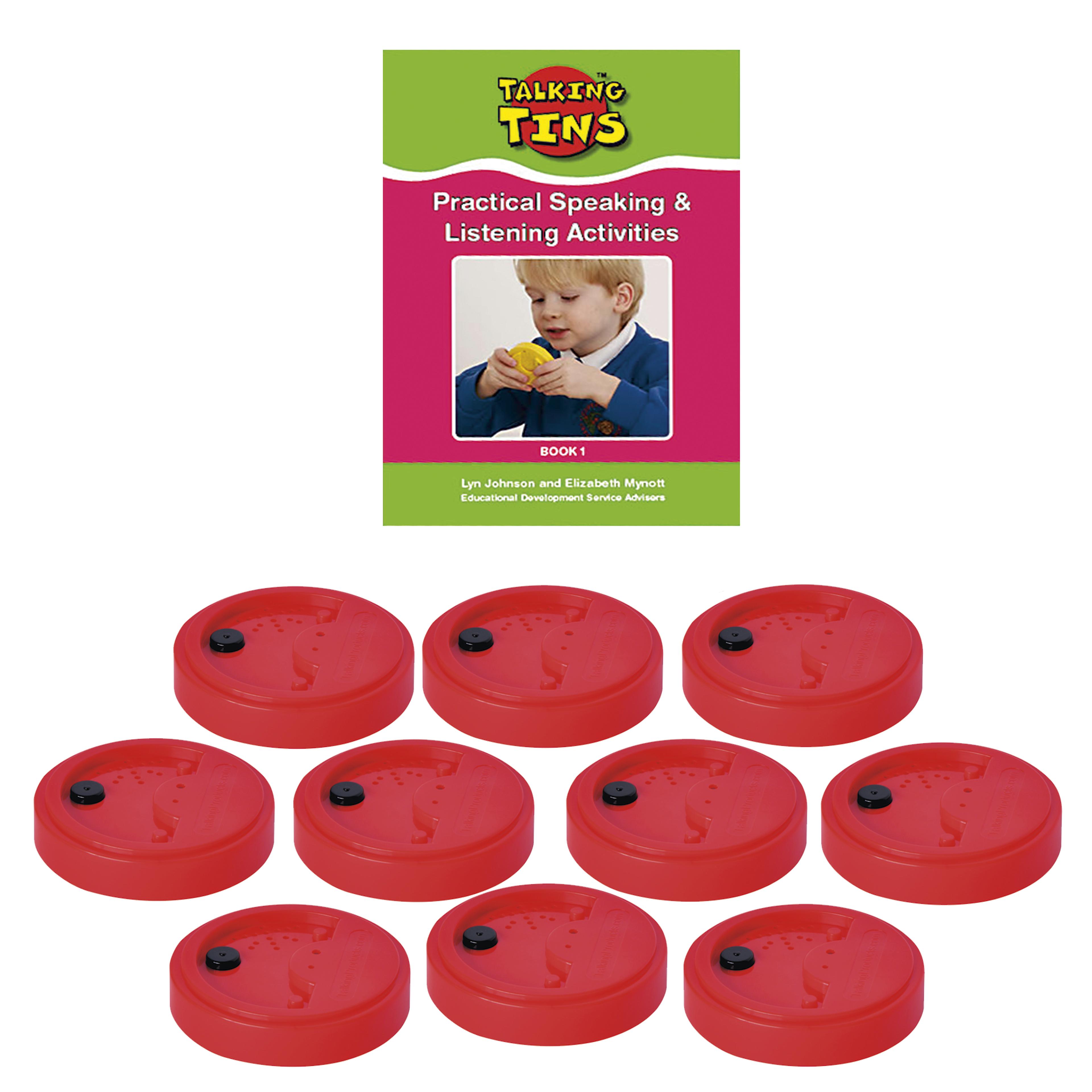 Talking Products Talking Tins 40 Seconds - Pack of 10 Tins and Activity Guide 