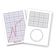 EDUK8 Double-Sided Dry Erase Graph Board - A4 - Pack of 30