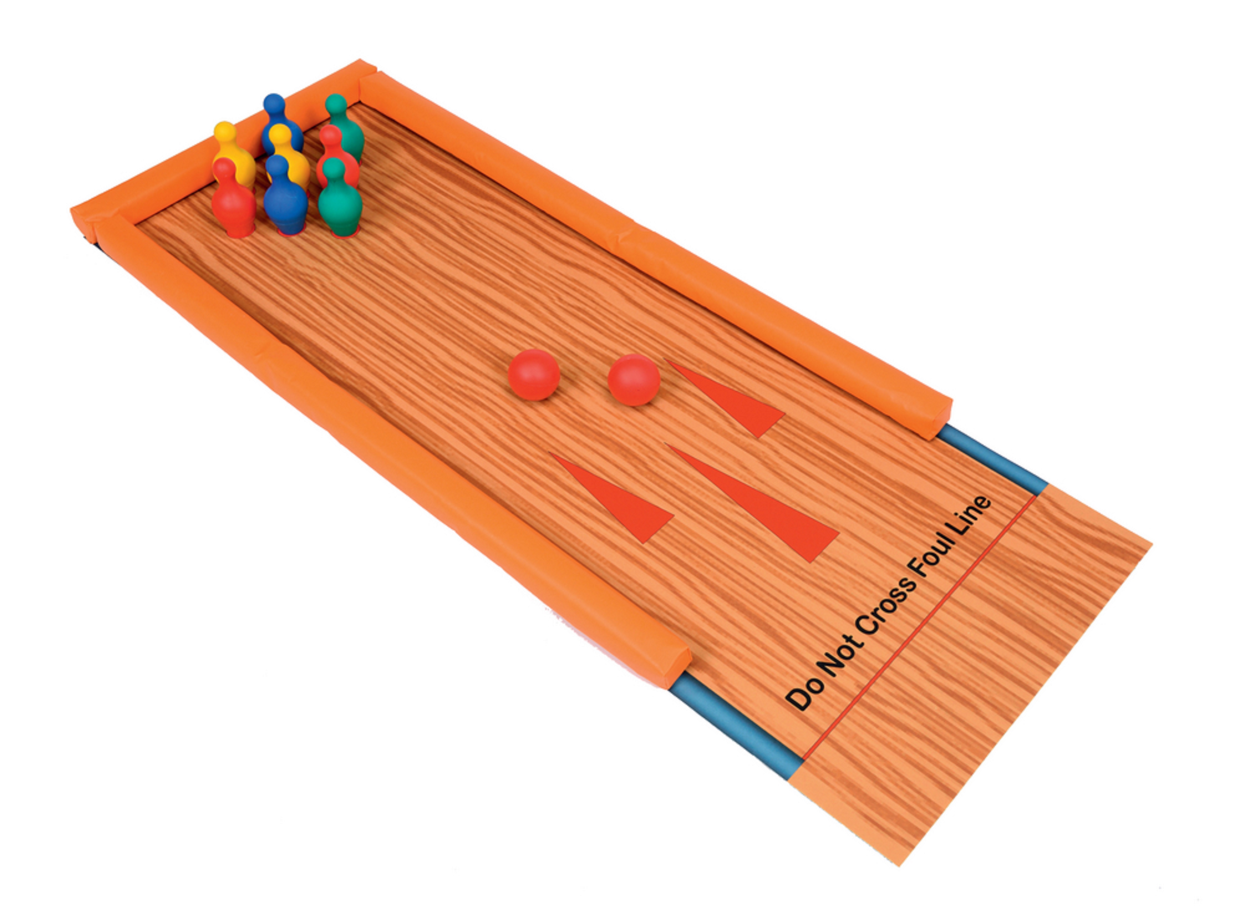 Skittle Set With Mat Bumpers Set