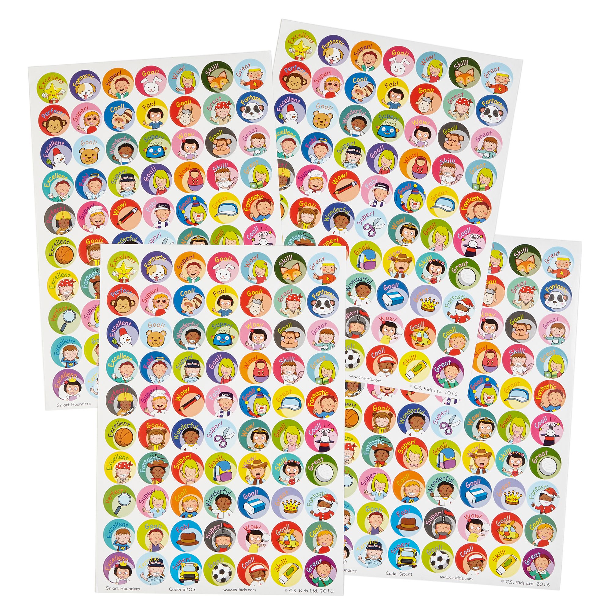 G1683331 - General Rounders Stickers - 25mm - Pack of 280