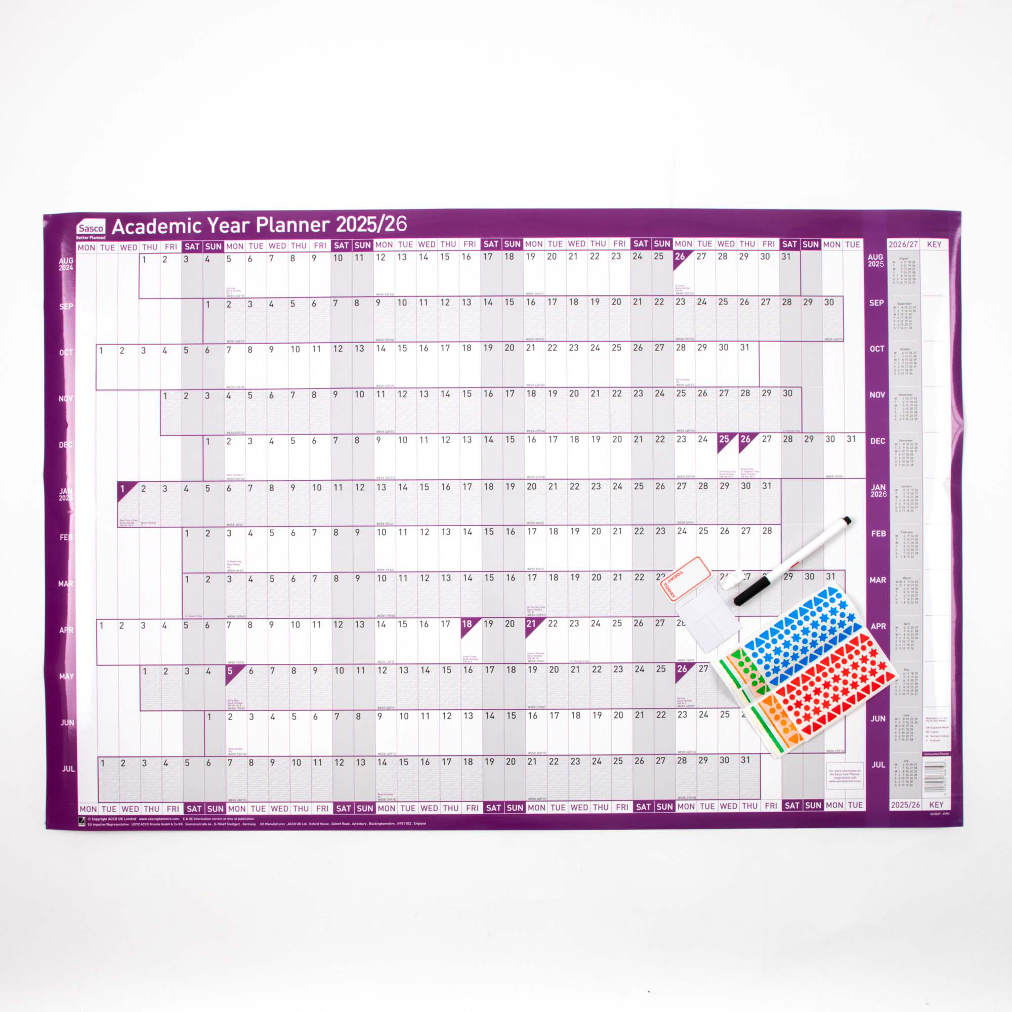 Sasco Academic Year Planner 25/26