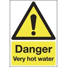 Danger - Very Hot Water Sign