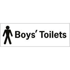 Boys Toilet Sign