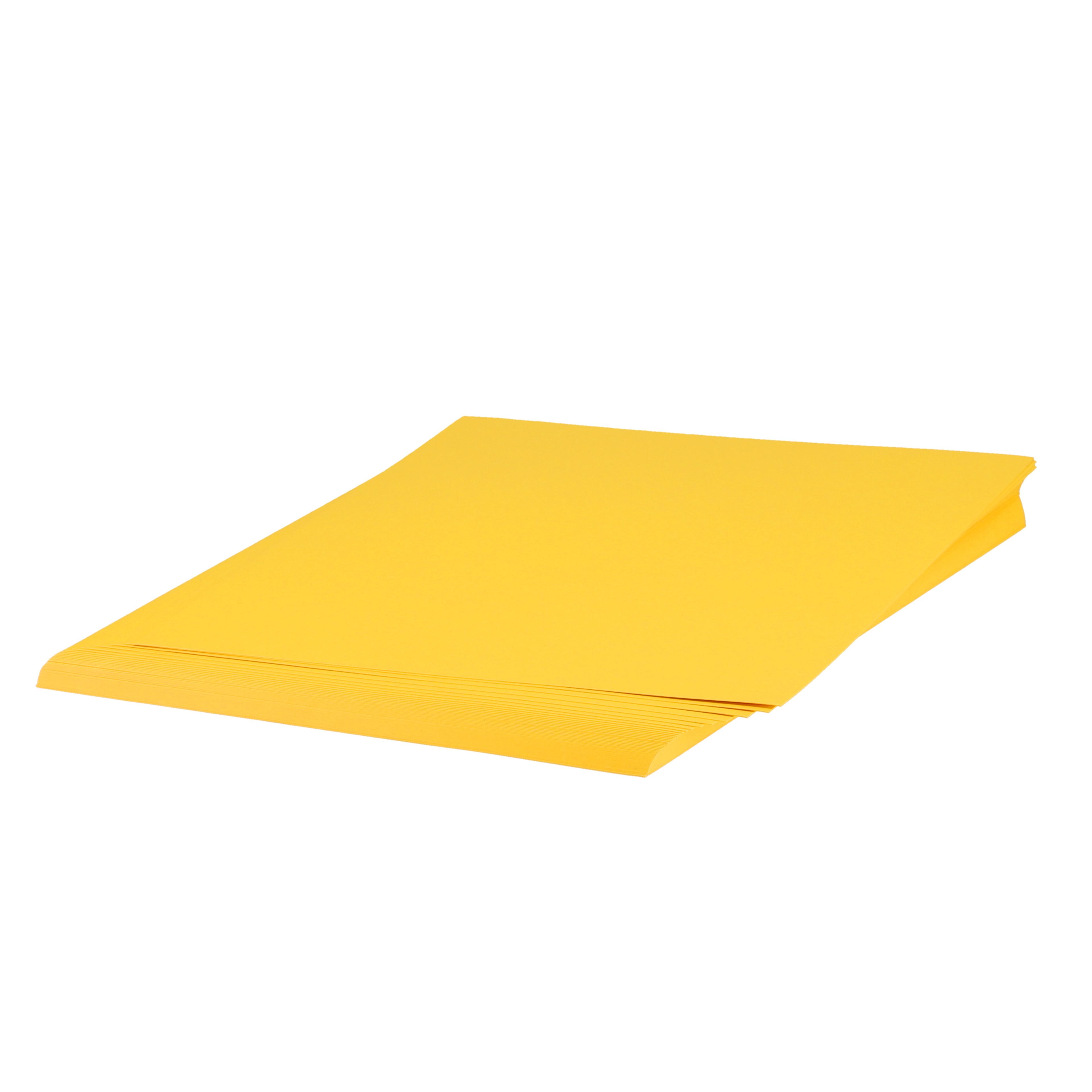 Rothmill Coloured Card (280 Micron) - A4 - Vivid Yellow - Pack of 50