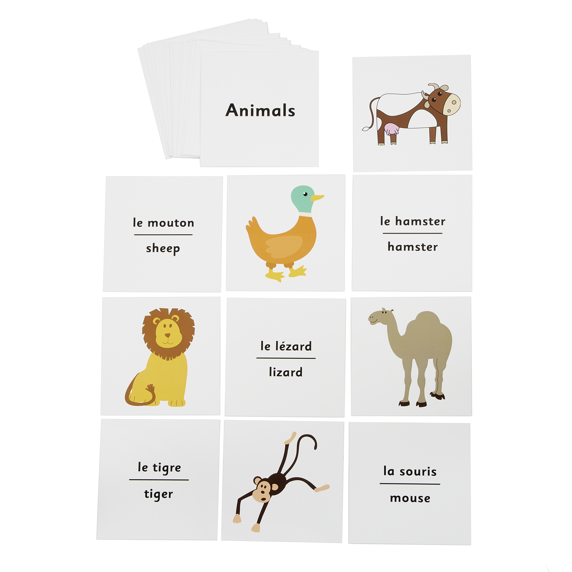 HC1685165 - French Flash Cards - Animals | Findel International