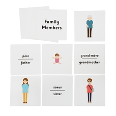 French Flash Cards - Family