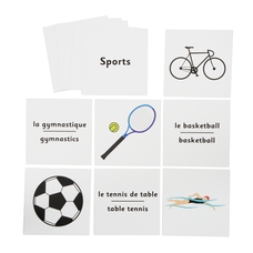 French Flash Cards - Sports from Hope Education