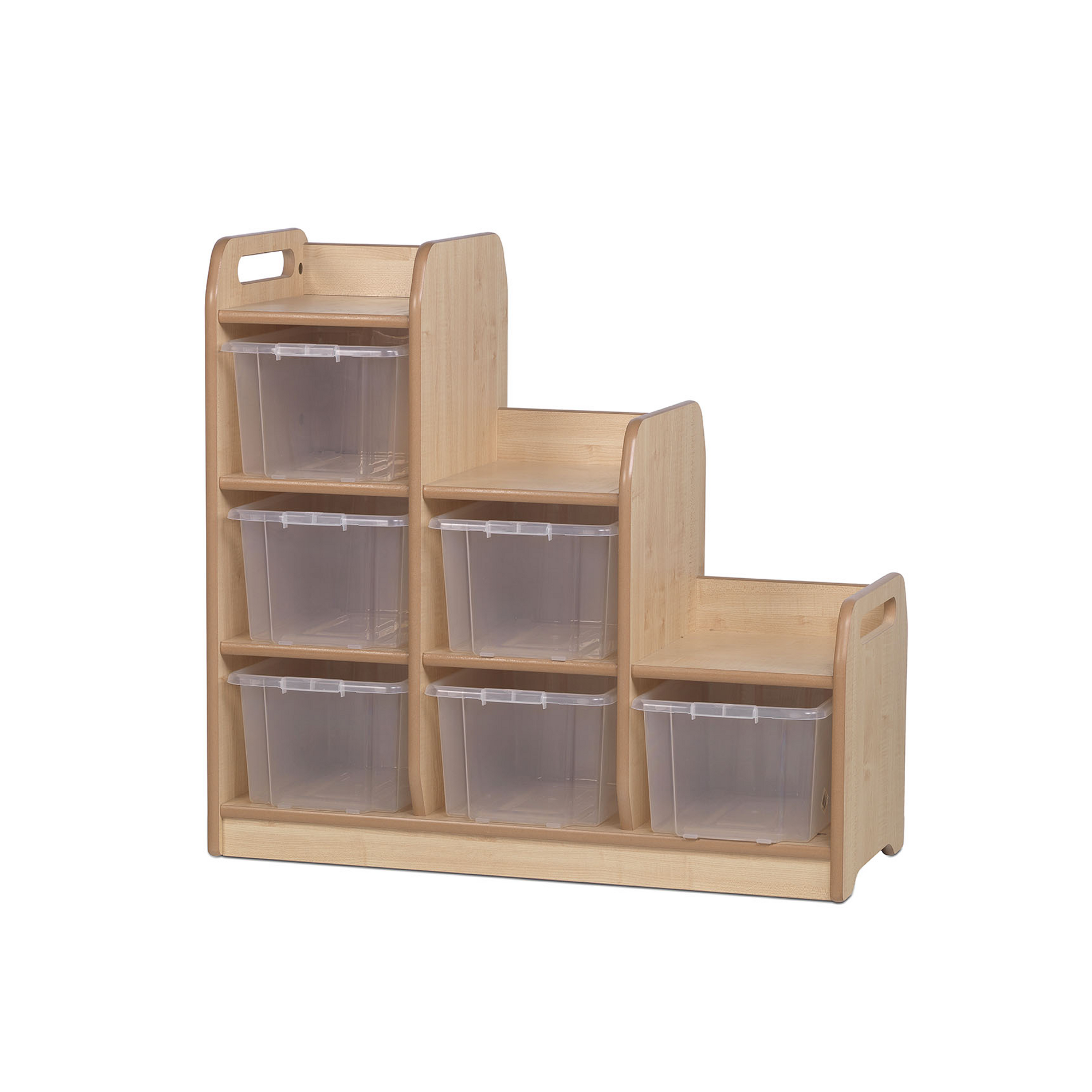 Stepped Storage Unit - Left(clear Tubs)