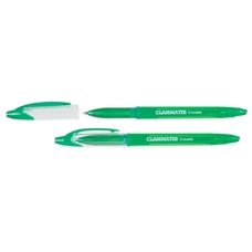 Classmates Erasable Rollerball Pen - Green - Pack of 12