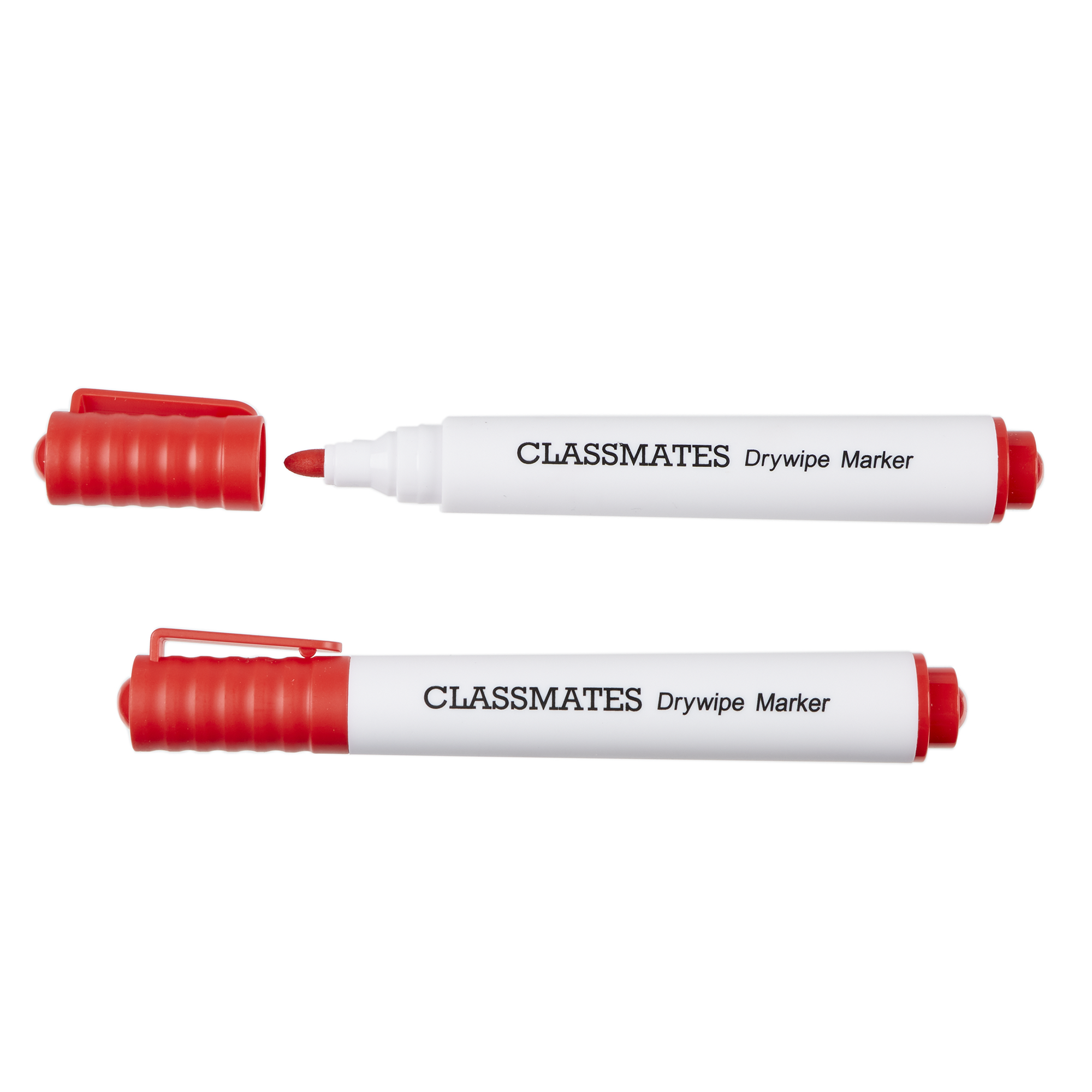 Classmates Whiteboard Marker - Red -Bullet Tip - Pack of 10