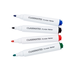 Classmates Whiteboard Marker Assorted, Bullet Tip - Pack of 8