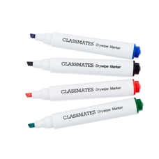 Classmates Whiteboard Marker Assorted, Chisel Tip - Pack of 50