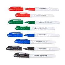 Classmates Dry-wipe Marker Pens, Assorted - Pack of 144