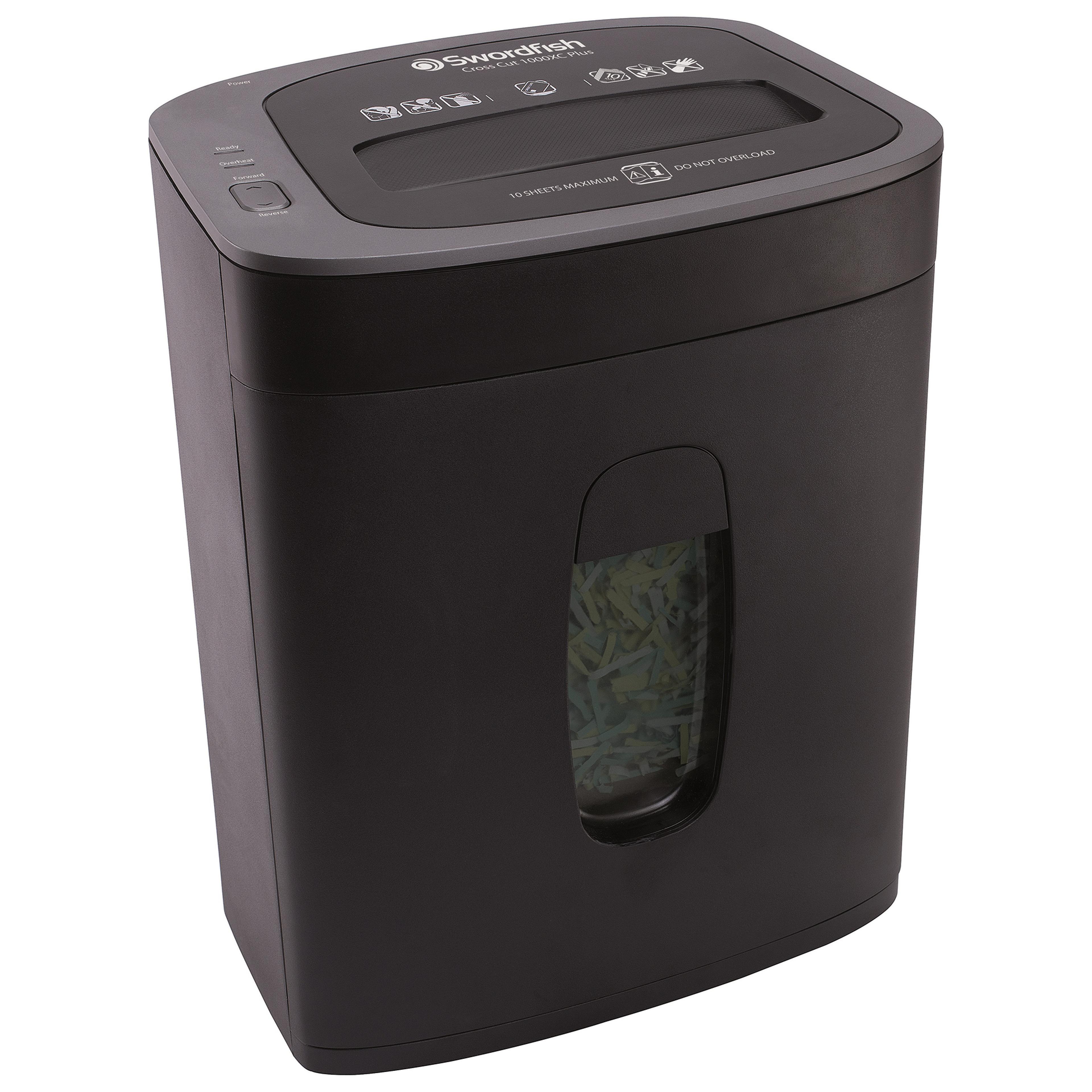Swordfish 1000XC Plus 10 Sheet Cross Cut Shredder - Each
